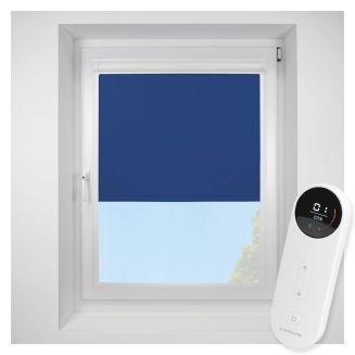 Banlight Duo FR Glacier Blue Perfect Fit Roller Motorised Blind
