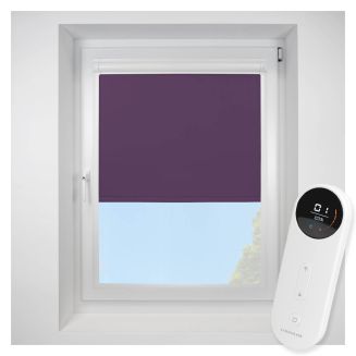 Banlight Duo FR Iris Perfect Fit Roller Motorised Blind