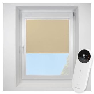 Banlight Duo FR Linen Perfect Fit Roller Motorised Blind