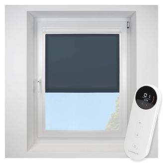 Pop Berton Blue Perfect Fit Roller Motorised Blind