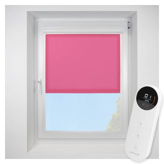 Pop Pink Perfect Fit Roller Motorised Blind