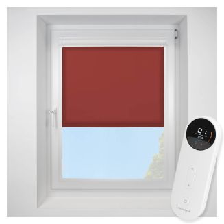 Pop Scarlet Perfect Fit Roller Motorised Blind