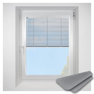 brushed-chrome Perfect Fit VenetianPleated Blind