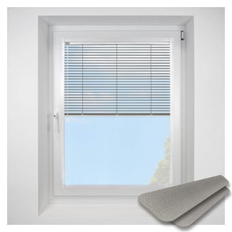 brushed-chrome Perfect Fit VenetianPleated Blind