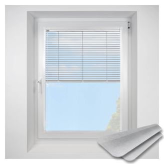 hammered-silver Perfect Fit VenetianPleated Blind