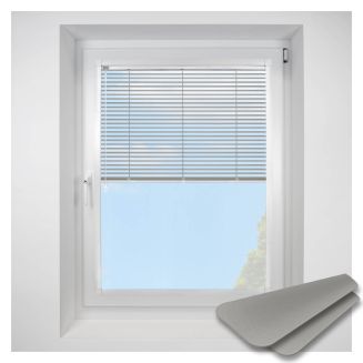 matt-black Perfect Fit VenetianPleated Blind