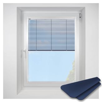 navy Perfect Fit VenetianPleated Blind