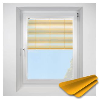 ochre Perfect Fit VenetianPleated Blind