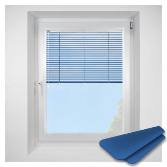 matt-black Perfect Fit VenetianPleated Blind