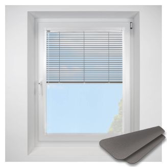 brushed-chrome Perfect Fit VenetianPleated Blind
