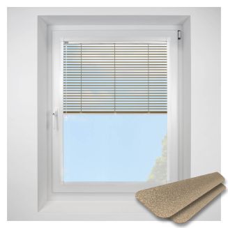 matt-black Perfect Fit VenetianPleated Blind