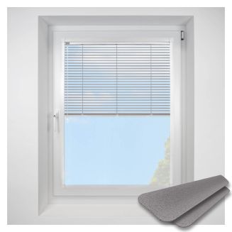 matt-black Perfect Fit VenetianPleated Blind