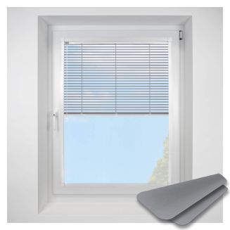 brushed-chrome Perfect Fit VenetianPleated Blind