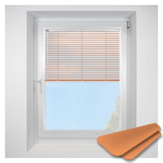 tangerine Perfect Fit VenetianPleated Blind