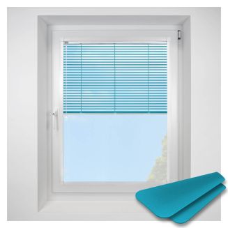 matt-black Perfect Fit VenetianPleated Blind