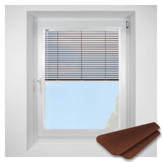Wood Effect Mahogany  Perfect Fit Venetian Blind  