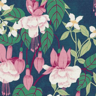 Fuchsia Swingtime Blackout Pink Side Chain Roller Blind