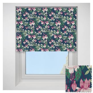 Fuchsia Swingtime Blackout Pink Side Chain Roller Blind