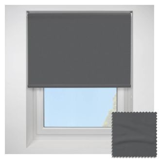 Polaris Charcoal Blackout Roller Blind