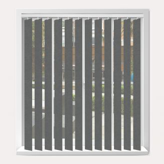 Vogue Linenweave Charcoal Vertical Blind  