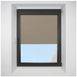 Banlight Duo Fr Blackout Sand | Perfect Fit Roller Blind | No Drill
