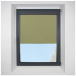 Banlight Duo FR Green Perfect Fit Roller Motorised Blind with ...