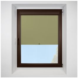 Banlight Duo Fr Green | Perfect Fit Spring Roller Blind | No Drill