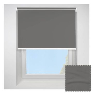 Open Cassette 40mm Banlight Duo Fr Blackout Concrete Roller Blind