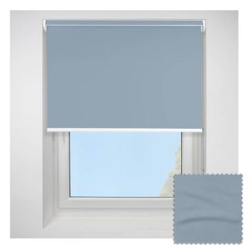 Open Cassette 40mm Banlight Duo Fr Blackout Smokey Blue Roller Blind