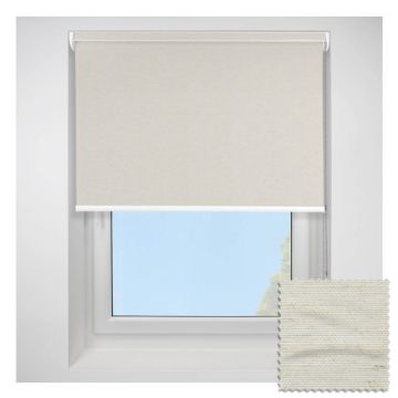 Open Cassette 40mm Linenweave Moonstone Roller Blind