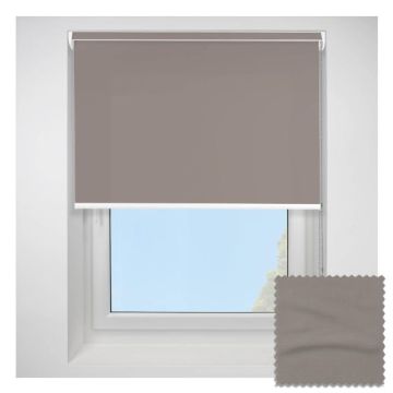 Open Cassette 40mm Splash Taupe Roller Blind