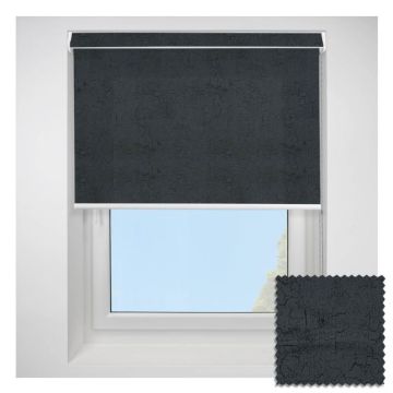 Open Cassette 70 Boston Fr Black Roller Blind  