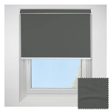 Open Cassette 70mm Ex Lite Blackout Anthracite Roller Blind