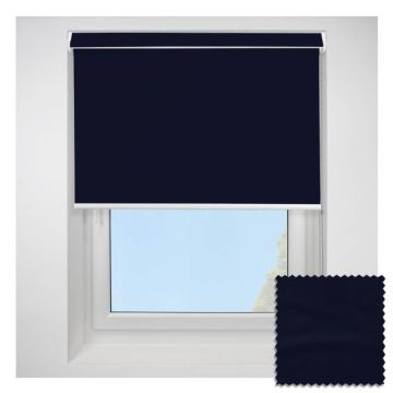 Open Cassette 70mm Ex Lite Blackout Navy Roller Blind