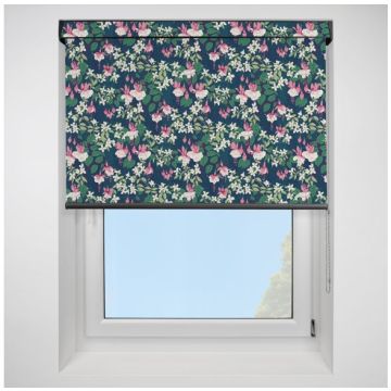 Fuchsia Swingtime Blackout Open Cassette Roller Blind