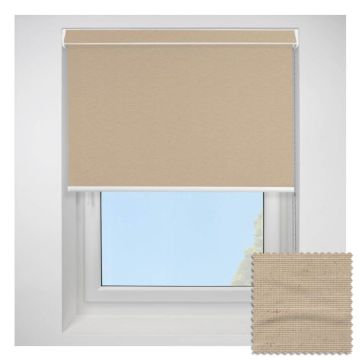Open Cassette 70 Linenweave Sand Roller Blind  