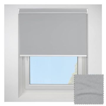 Open Cassette 70 Ribbons Asc Pewter Roller Blind  