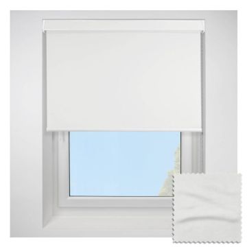 Open Cassette 70 Ribbons Asc White Roller Blind  