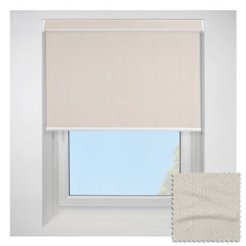 Open Cassette 70mm Romany Blackout Cream Roller Blind