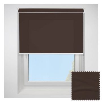 Open Cassette 70 Splash Chocolate Roller Blind  