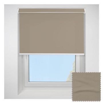Open Cassette 70 Splash Hessian Roller Blind  