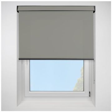 Open Cassette 70 Urban fr Dark Grey Roller Blind With Black Cassette