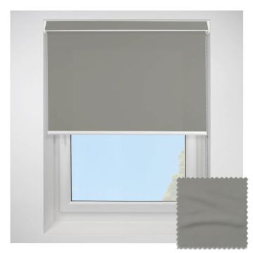 Open Cassette 70 Urban fr Dark Grey Roller Blind With White Cassette