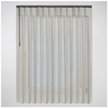 Allusion Horizon Parchment With Anthracite Headrail