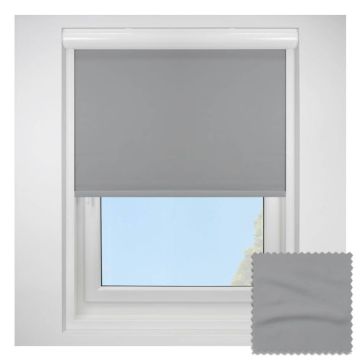 Banlight Duo Fr Blackout Grey Blockout Roller Blind