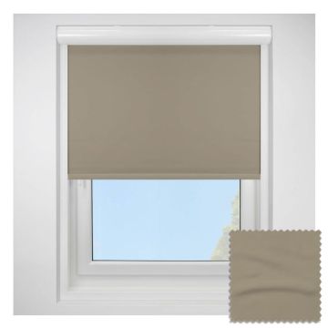 Banlight Duo Fr Blackout Sand Blockout Roller Blind