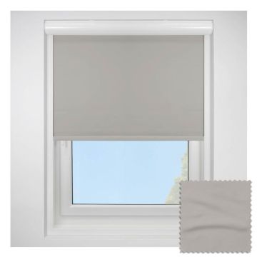 Banlight Duo Fr Blackout Silver Blockout Roller Blind