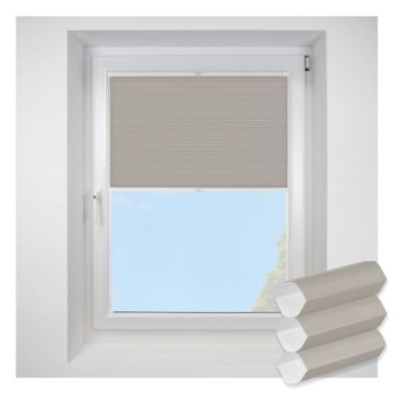 astoria1 Stone FITtoFRAME Honeycomb Pleated Blind
