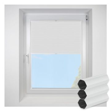 Blenheim Blackout Snowdrop FITtoFRAME Honeycomb Pleated Blind