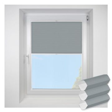 hudson1 Slate FITtoFRAME Honeycomb Pleated Blind